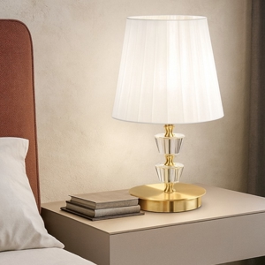 Abat jour da comodino pegaso tl1 oro per camera da letto