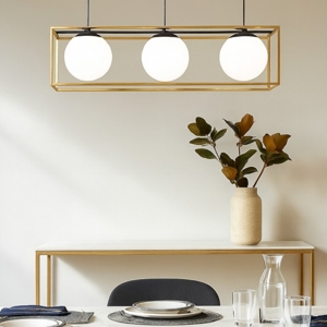 Lingotto sp3 ideal lux lampadario particolare per soggiorno oro ottone nero