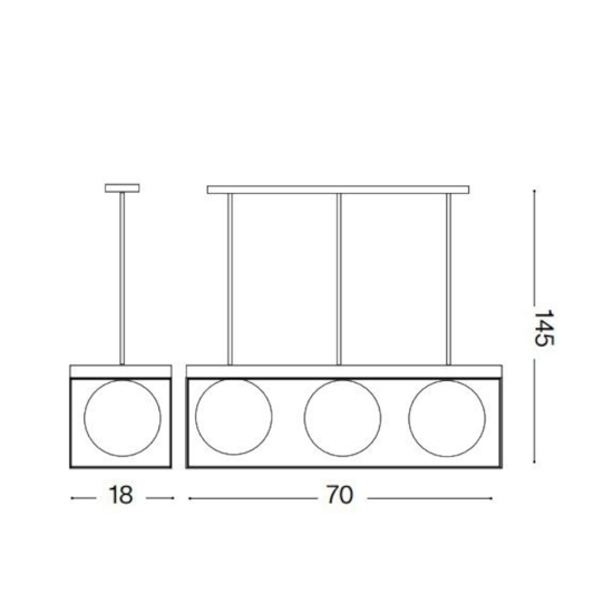 Lingotto sp3 ideal lux lampadario particolare per soggiorno oro ottone nero