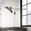 Applique da parete snodabile con pagoda nera orientabile