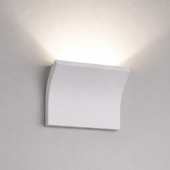 Applique di gesso moderna bianco pitturabile per interni
