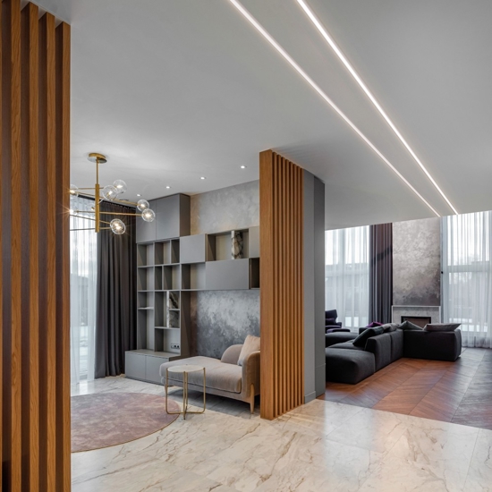 Profilo 2mt alto alluminio ideal lux per strip max 11mm