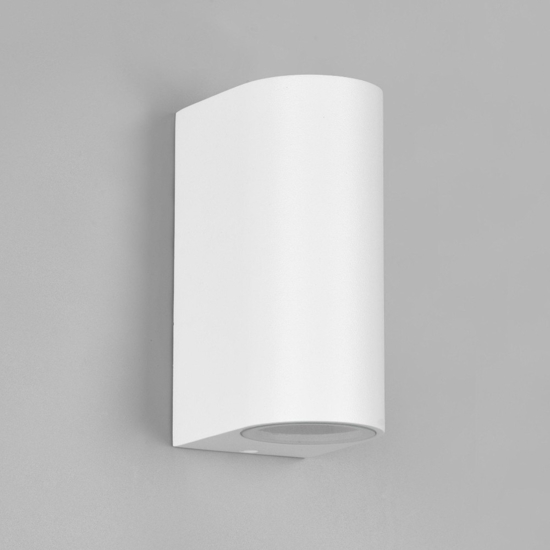 Applique bianco da esterno moderna tonda