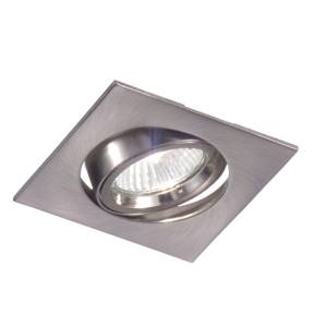 Faretto da incasso a soffitto quadrato grigio orientabile