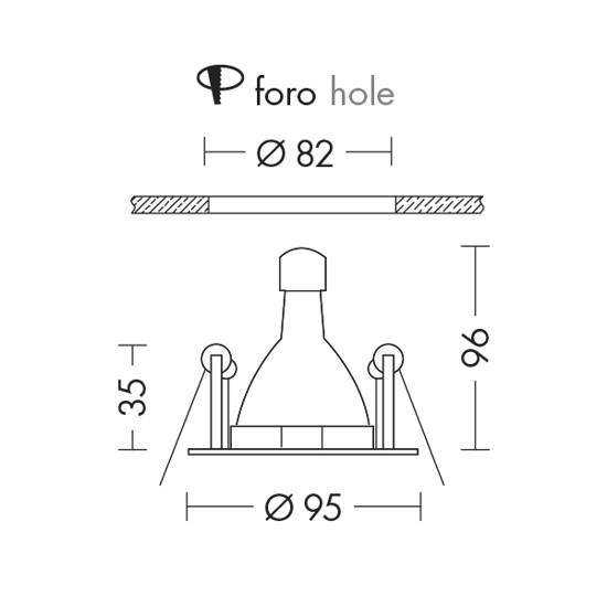 Faretto rotondo bianco da incasso cartongesso gu10 orientabile