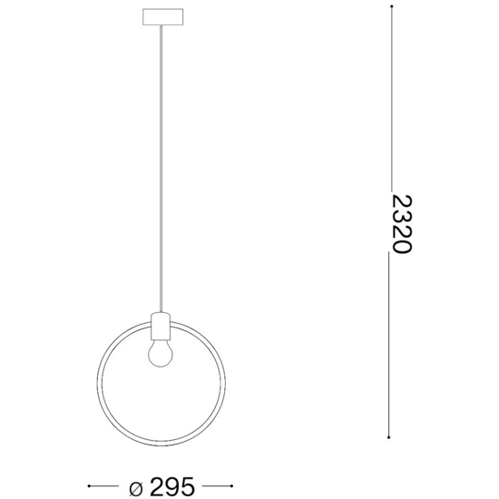 Abc sp1 round ideal lux  round lampadario particolare cerchio ottone oro