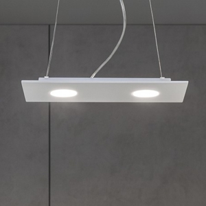 Lampadario da cucina affralux flet bianco rettangolare