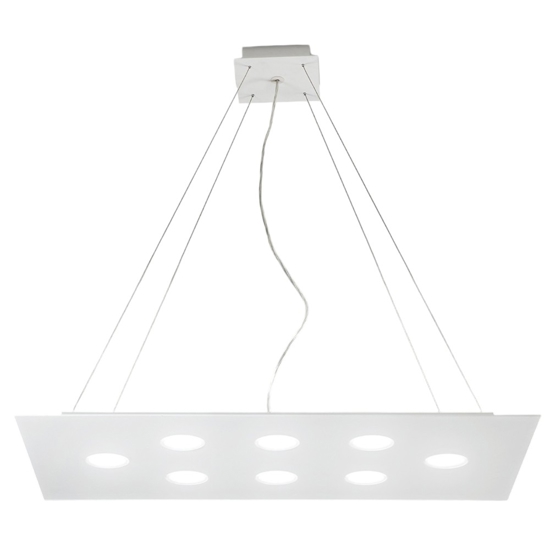 Lampadario led moderno per soggiorno affralux flet