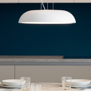 Isyluce lampadario da cucina zenal bianca led 27w 3000k 4000k dimmerabile