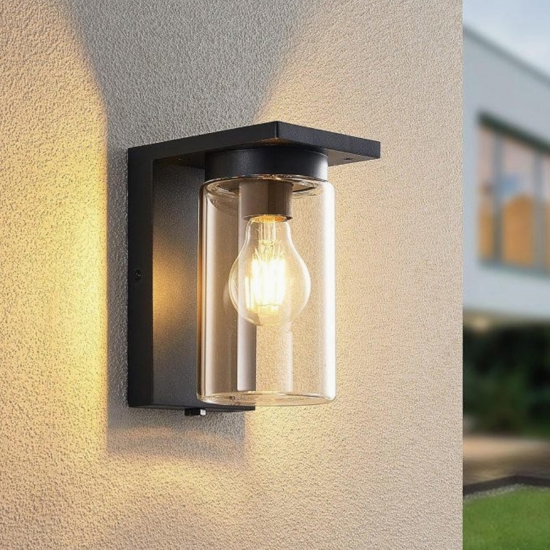 Applique lanterna da esterno con sensore crepuscolare interruttore
