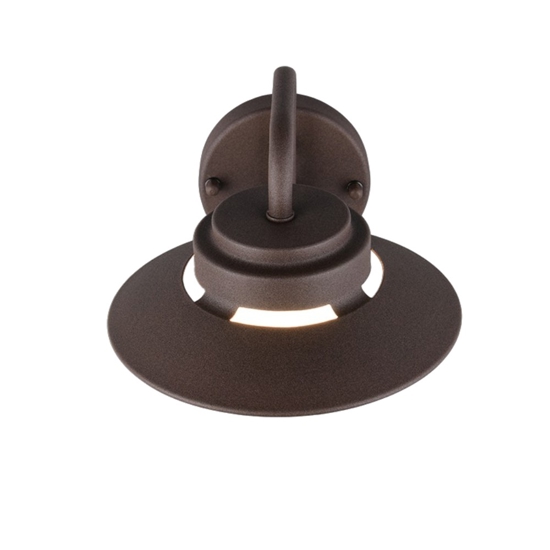 Applique per esterno marrone ruggine ip44