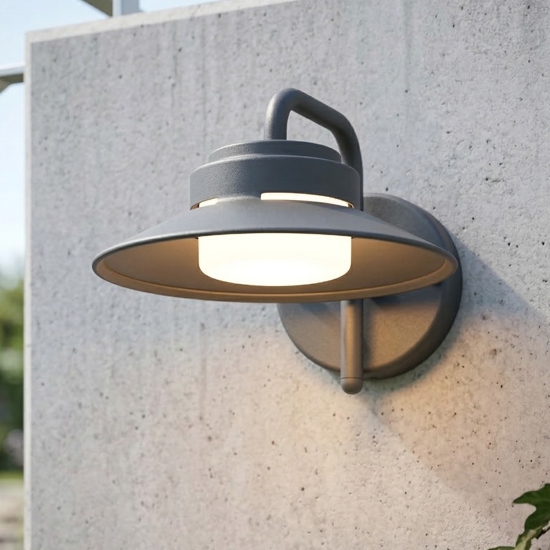 Applique antracite per esterno facciate terrazze alluminio ip44