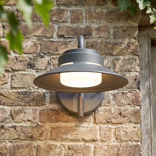 Applique antracite per esterno facciate terrazze alluminio ip44