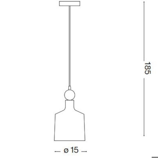 Ideal lux triade-3 sp1 lampada a sospensione antracite per tavolo