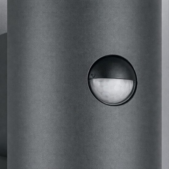 Applique da esterno antracite moderno con sensore di movimento