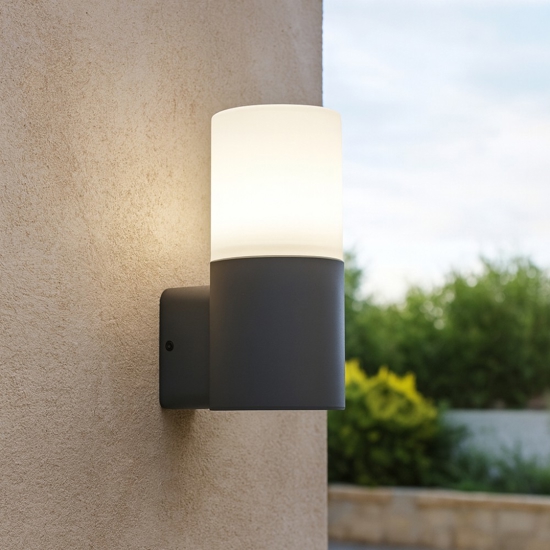 Applique da esterno balcone antracite design moderno