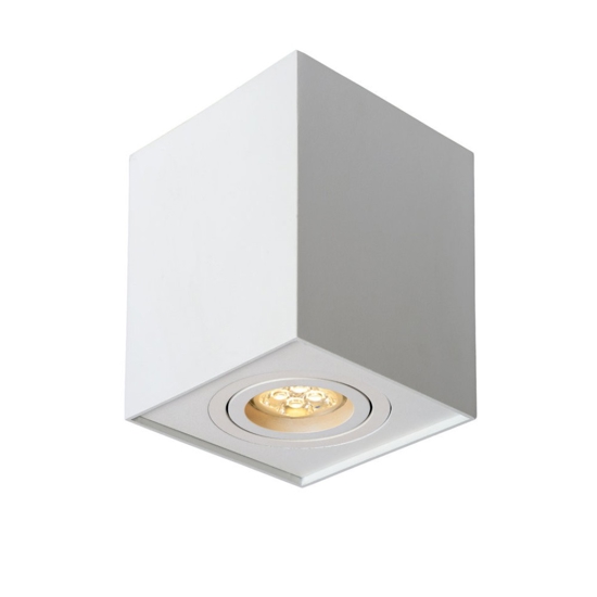 Faretto cubo a soffitto bianco orientabile