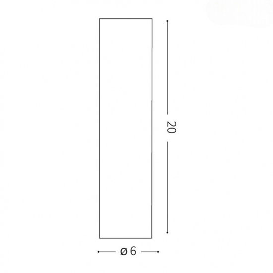 Ideal lux look pl1 faretto cilindro nero da soffitto