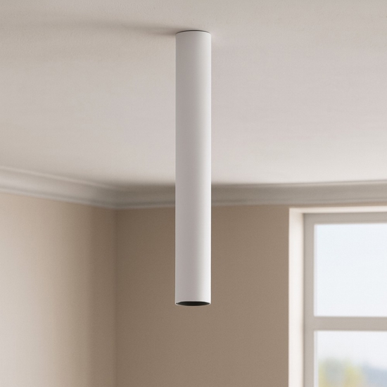 Look pl1 h75 ideal lux faretto da soffitto cilindro bianco