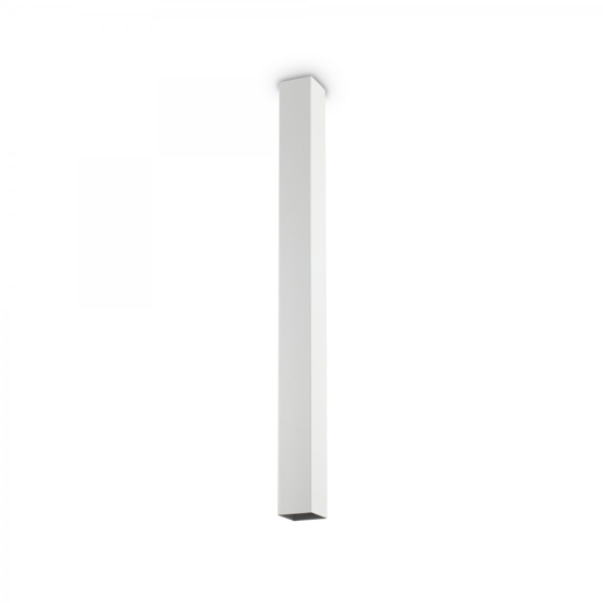 Sky pl1 h75 idea lux faretto squadrato da soffitto led 5w 3000k bianco