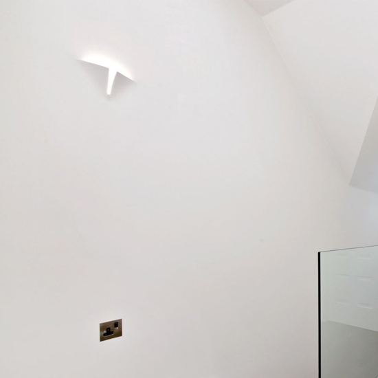 Applique da incasso design 13w 2700k in gesso led bianco