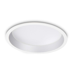 Ideal lux deep fi faretto da incasso led rotondo per controsoffitto 30w 3000k 220v