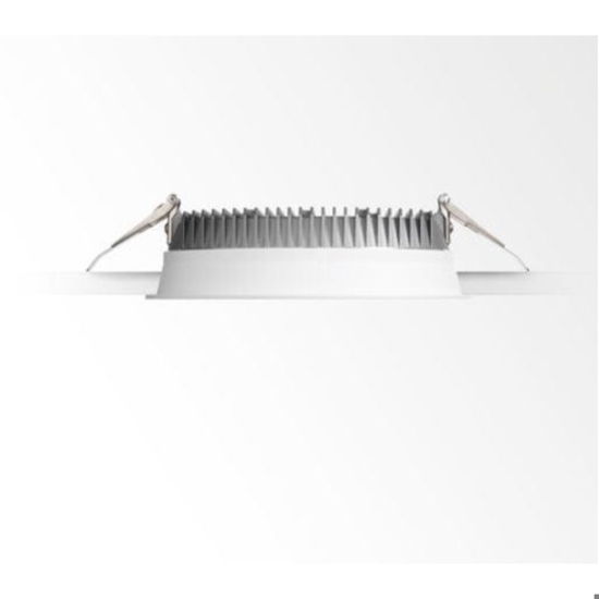 Ideal lux deep fi faretto da incasso led rotondo per controsoffitto 30w 3000k 220v