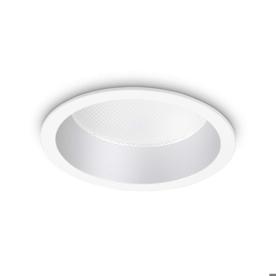 Deep fi led 30w 4000k ideal lux faretto da bagno per controsoffitto bianco ip44