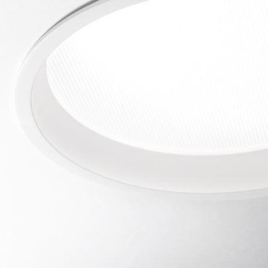 Deep fi led 30w 4000k ideal lux faretto da bagno per controsoffitto bianco ip44