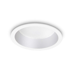 Deep fi ideal lux faretto incasso per controsoffitto tondo bianco 10w 3000k 220v