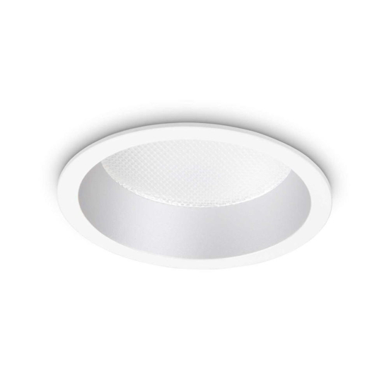 Deep fi ideal lux faretto incasso per controsoffitto tondo bianco 10w 3000k 220v
