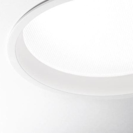 Deep fi ideal lux faretto incasso per controsoffitto tondo bianco 10w 3000k 220v