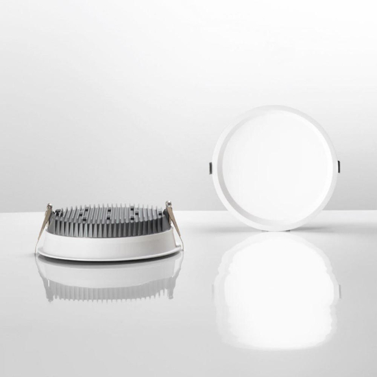Deep fi ideal lux faretto incasso per controsoffitto tondo bianco 10w 3000k 220v
