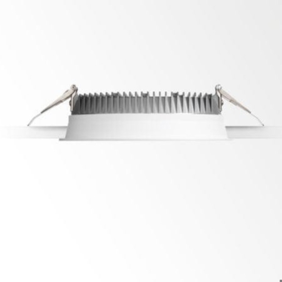 Ideal lux deep fi faretto a led da incasso rotondo ip44 su cartongesso 20w 3000k