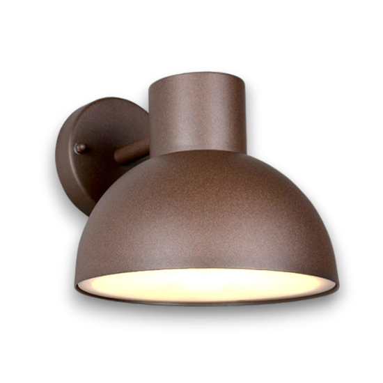 Applique da esterno ip44 h18 cm ruggine corten