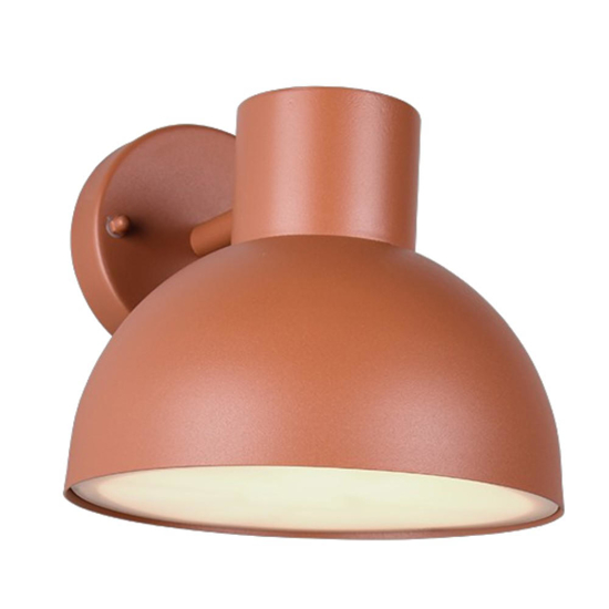 Applique da esterno moderna ip44 h18 cm arancione