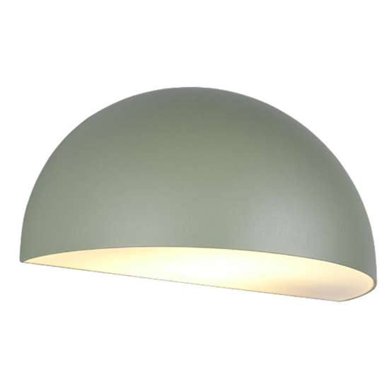 Applique da esterno moderna h14 cm ip44 verde