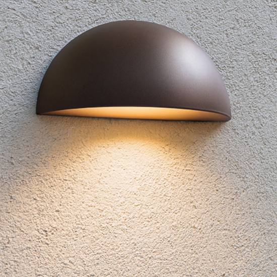 Applique per esterno ip44 h14 cm ruggine corten