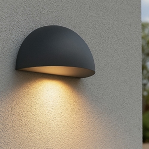 Applique da giardino ip44 h14 cm grigio antracite