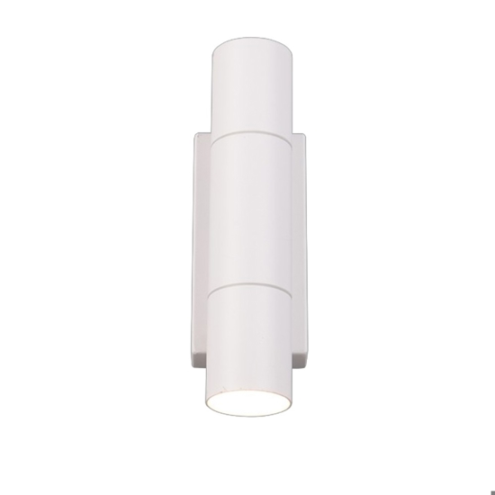 Applique da esterno bianco anti corrosione 2 luci ip65