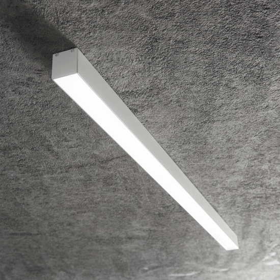 Profilo alto 3mt bianco per strisce led max 31mm ideal lux