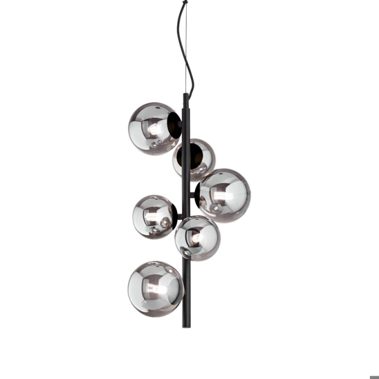 Ideal lux perlage sp6 lampadario stanza da letto fume'