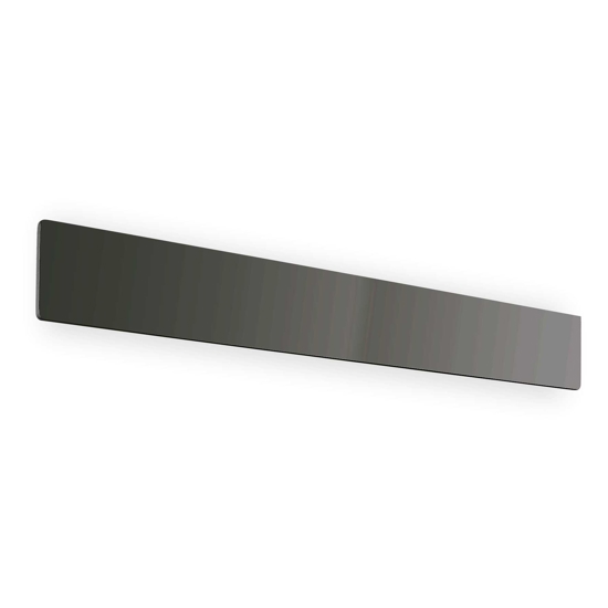 Applique zig zag ap1 d75 nero ideal lux led 30w 3000k moderna