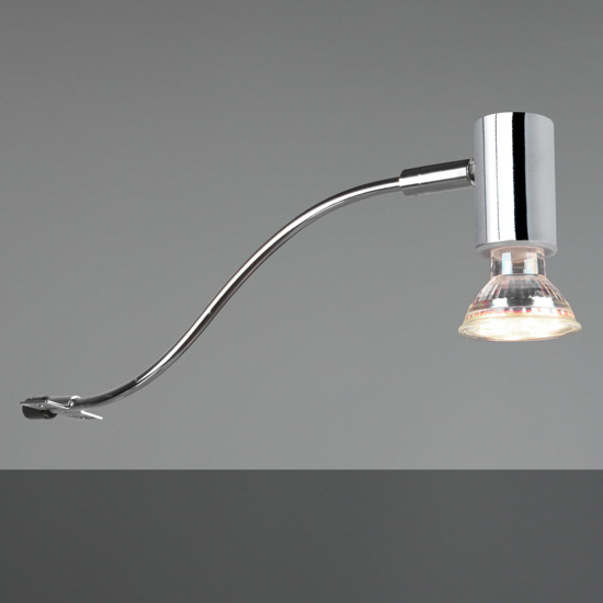 Applique da bagno design curvo cromo luce orientabile
