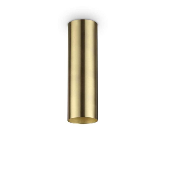 Look pl1 ideal lux faretto cilindro oro ottone gu10 7w 3000k