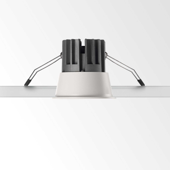 Ideal lux game trim round faretto da incasso 11w 2700k