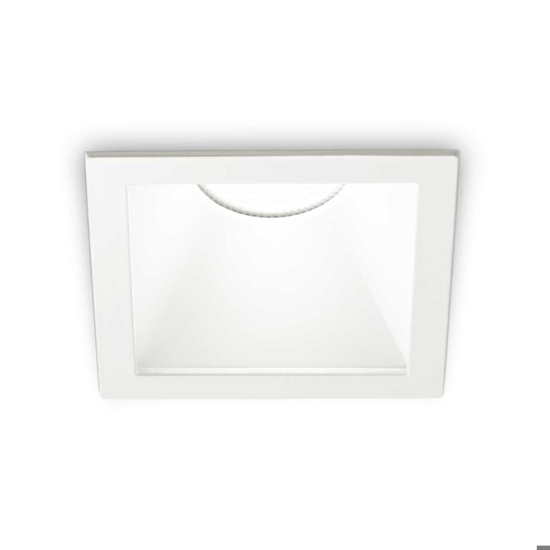 Game trim square ideal lux faretto da incasso a led soffitto 11w 2700k quadrato bianco
