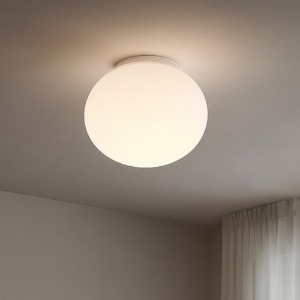 Ideal lux cotton pl1 d30 plafoniera tonta bianca per interni