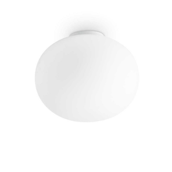 Ideal lux cotton pl1 d30 plafoniera tonta bianca per interni