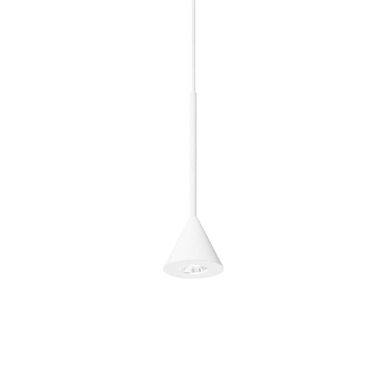 Archimede sp cono sospensione bianca led  3,5w 3000k cavo con decentramento